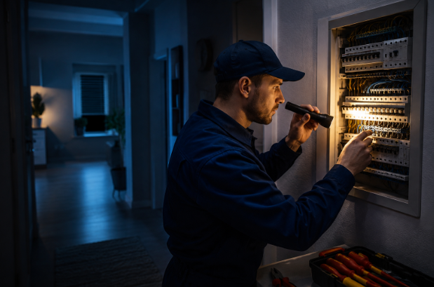 Elektro-Notdienst in der Nähe: Was Sie bei einem Stromausfall wirklich tun sollten